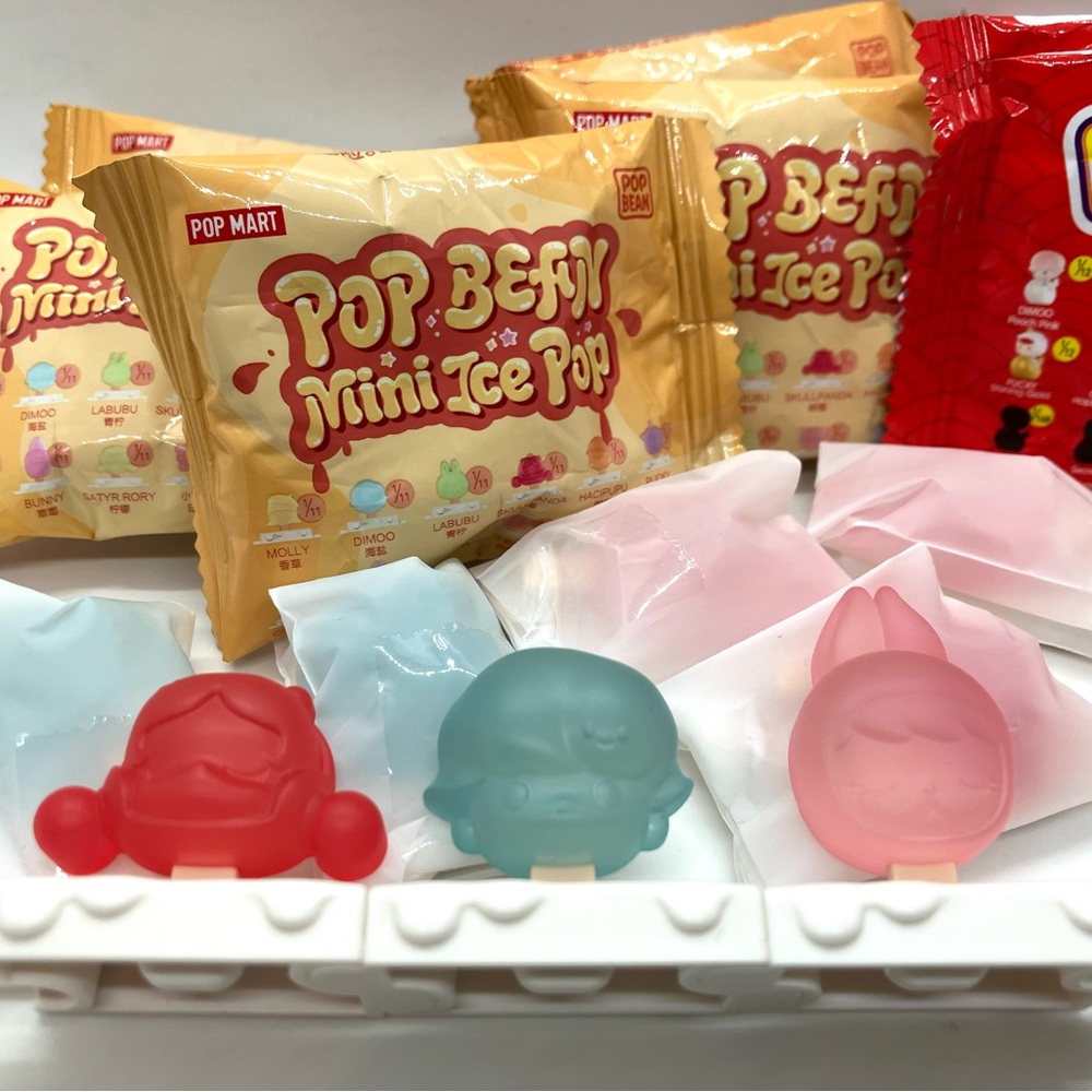 Bundle of 3 Pop Mart POP BEAN Mini Ice Pop Series Figures - Skullpanda, Dimoo+ - Picture 4 of 8